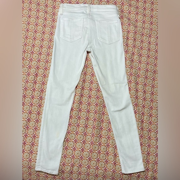 Rag & Bone White Skinny Distressed Jeans - Picture 2 of 16